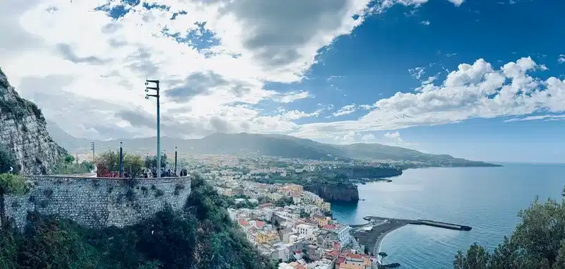 Camping tent in the wilderness with mountain views